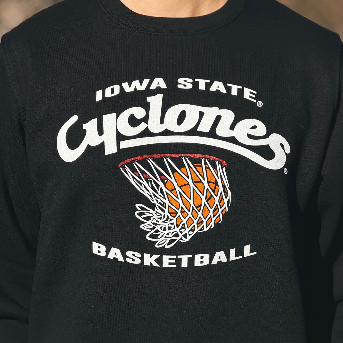 Artisans Iowa State Cyclones Basketball Black Crewneck
